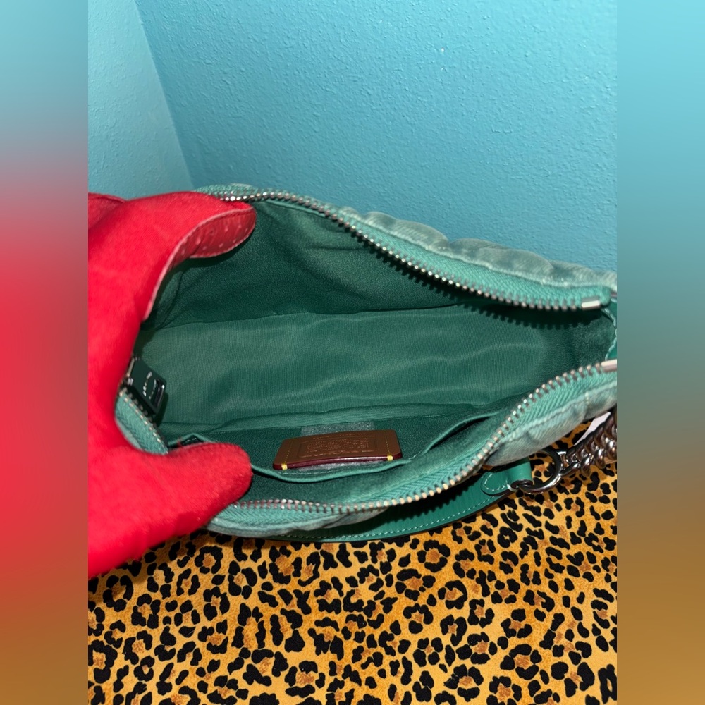 Coach Green Quilted Women's Bag - Picture 9 of 9